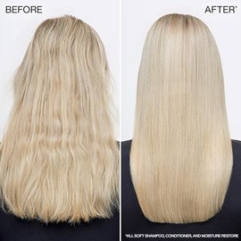 REDKEN All Soft Moisture Restore Tratamiento sin enjuague Imprimación de ácido hialurónico para la humedad del cabello seco y quebradizo, protección c