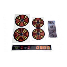 Toy Restore Decals Stickers DIY Kids Play Kitchen 4 Burners Dials and Oven Panel Toy Stove Pretend Glossy Full Color