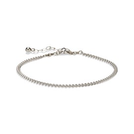 Annika Bella Gourmet Chain Bracelet, 925 Sterling Silver Bracelets for Women, Tarnish-Resistant Jewellery, Unique Gifts for Her (Gourmet Chain)
