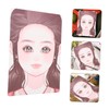 STOBOK 3sheets Reusable Face Makeup Practice Board Pet Face Painting