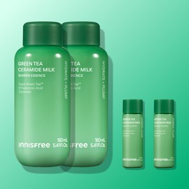 Innisfree Green Tea Ceramide Milk Moisture Essence / Skin Dryness Barrier Boosting 160ml, 2 count