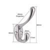 EAI Hat Coat & Robe Hook - Satin Chrome -