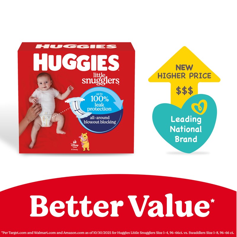 Huggies Size 5 Diapers, Little Snugglers Baby Diapers, Size 5