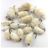 BestCity Fly Fishing White Barbless Bread flies mixed sizes pack