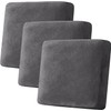 ADPON Velvet Stretch Couch Cushion Cover Plush Cushion Slipcover for