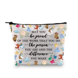 BDPWSS Princess Cinderella Gift Fairy Tales Makeup Bag May You Be Proud of The Person You are Cinderella Fan Cosmetic Bag (Be Proud cindere bagCA)