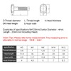 ANSIEDIO Stainless Steel T-bolt T-slot Bolts T-shaped Pressure Plate Screws,