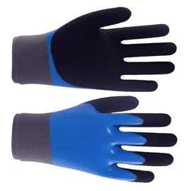 GNAUMORE Non-Slip Rubber Electrician's Gloves, Flame Retardant Electrician Gloves, Insulated Gloves, 400 V, Electrician Gloves, Blue/Black