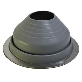 Flashers #5 Grey EPDM Round Flexible Roof Jack Pipe Boot Metal Roofing Pipe Flashing (Pipe OD 4-1/4" to 7-1/2") - 100% Made in The USA