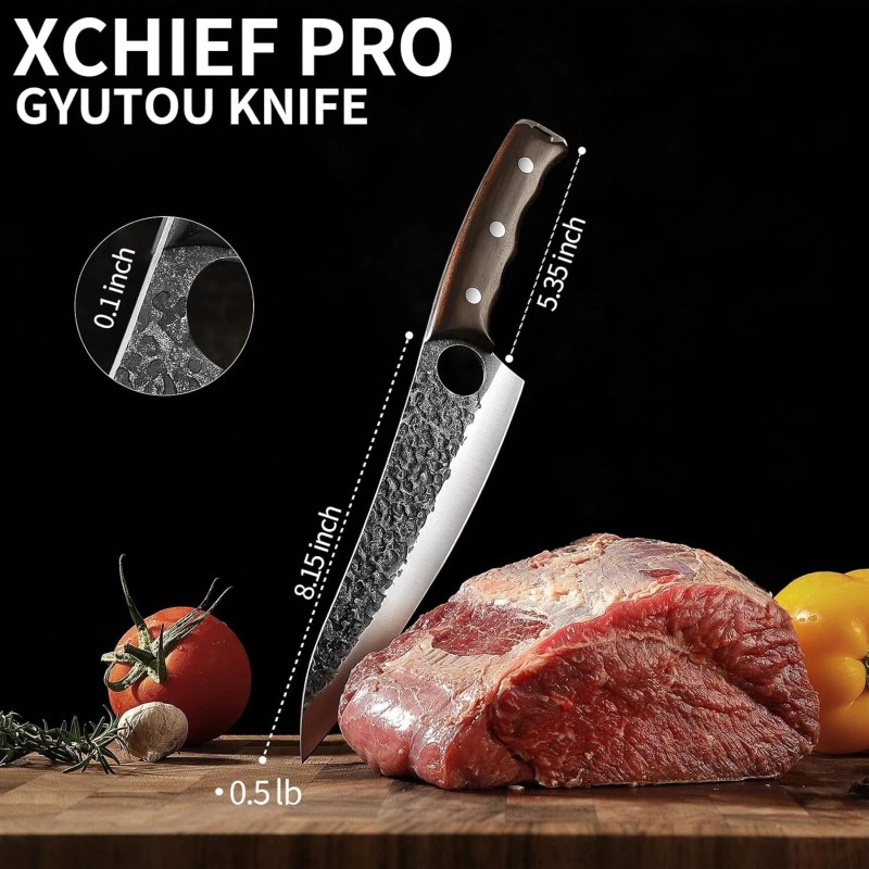 XCHIEF PRO Boning Knife Fruit Knife Vegetable Meat Cleaver Kitchen