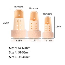 3pcs Splint for Pinky,Plastic Mallet Dip Finger Support, Support Brace, Immobilizer Joint Protection Injury,3-Size Pack Mallet Finger Brace.