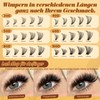 QUEWEL Cluster Lashes, 6 Styles, Pack of 600, Individual Eyelashes,