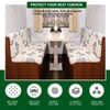 CRFATOP RV Dinette Cushion Covers Printed Elastic Camper Cushion Slipcover