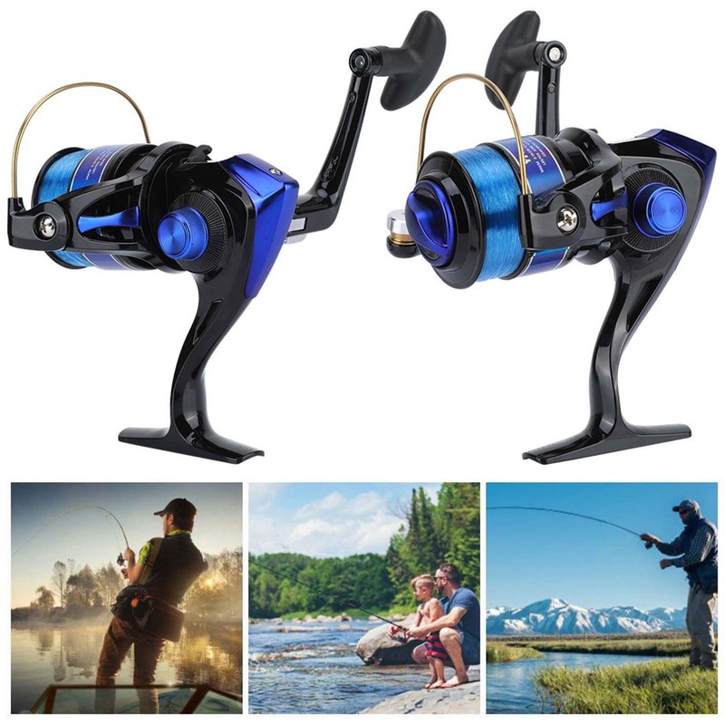 Plastic Spinning Reel Fishing 12BB for Fresh/Salt Water Sea Fishing