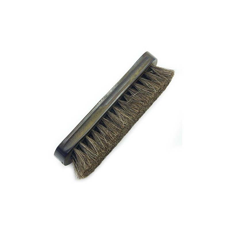 Solid Hand® Brown Wooden Natural Horse Hair Bristle Brush for
