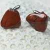 Custom Brecciated Jasper Stone Cufflinks - 1 Set