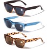 Vision World 3 Pairs Women Outdoor Reading Sunglasses - Fully