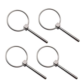 4PCS of Stainless Steel 316 Dia. 4.5mm(3/16in) Farm Tractors Trailers Diggers Lynch Pin Hitch Trailer Pins Boat Trailer Parts Tractor Parts Truck Linch Pin