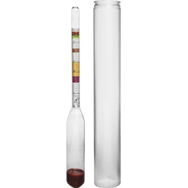 Browin 405550 Saccharimeter, Sugar Content Indicator 0-29 °Blg, The Hydrometer for Measuring the Sugar Concentration has been scaled in Degrees °Blg