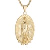 HZMAN 14K Gold Plated Virgin Mary Necklace for Women Retro