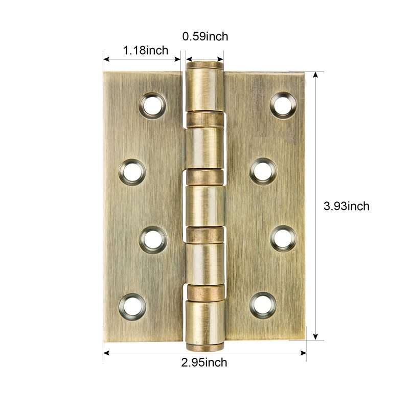 WELLOCKS Door Hinge 4x3 Inches/100 * 75 mm 3 Pack