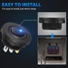 Linkstyle 4Pcs 12V Rocker Switch, Waterproof 20A SPST ON/OFF Round