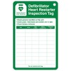 V Safety Defibrillator Inspection Tag Kit Pack of 10