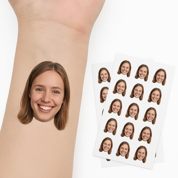 Custom Temporary Tattoos for Face - Funny and Personalized Bachelorette