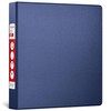 Staples 1.1/2" 3-Ring Non-View Binder, D-Ring, Navy Blue (26413-CC)