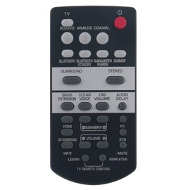 Replaced Remote fit for Yamaha Soundbar YAS-103 YAS-107 YAS-108 YAS 1080 YAS-207 YAS 106 YAS-203 ATS-1070 ATS-1060 YAS-105 ZV28960 ZV289600 ATS-1080 ATS-1030 YAS-93 FSR66 ZJ78750