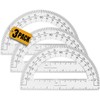1InTheOffice Plastic Protractor, Math Protractors, Protractor for Geometry, 180 Degrees