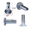 Just Accessories 8 x Heavy Duty Hard Plastic Nylon 360