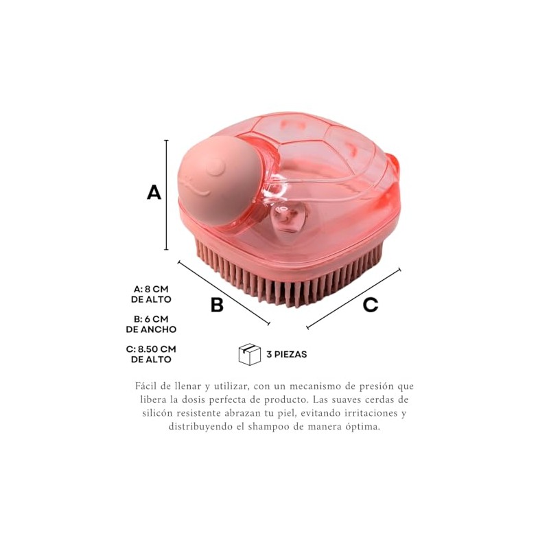 Set De 3 Cepillos Exfoliantes Facial Corporal De Silicona Esponja