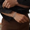 MISWOYI Silver 316L Waterproof Stainless Steel Bracelet For Men, Stylish