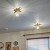 SHUKEFER Star Flush Mount Ceiling Light Fixture E26/E27 Moravian Gold