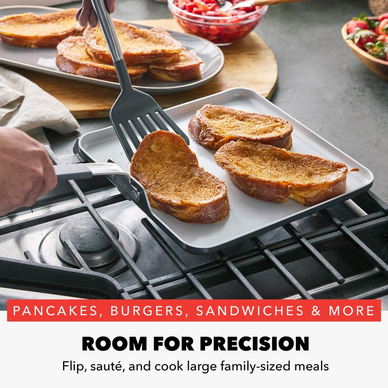 GreenPan x Bobby Flay 11” Nonstick Square Griddle Pan, PFAS-Free