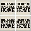 CoasterStone Portavasos absorbentes (juego de 4), No Place Like Home