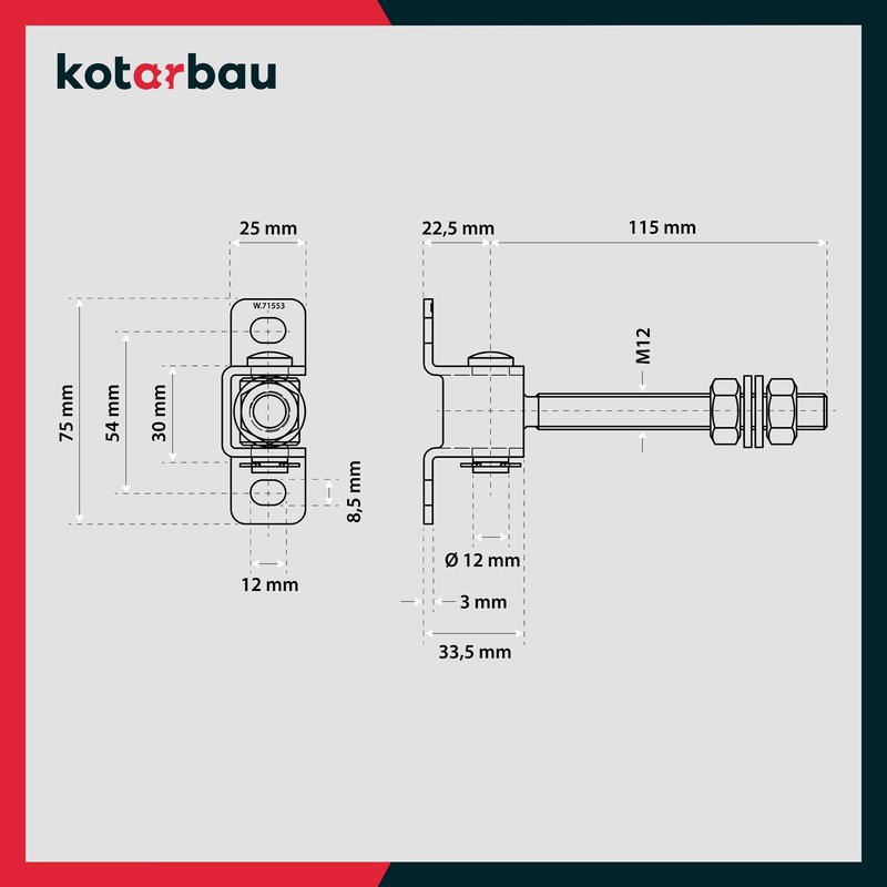KOTARBAU® Set of 2 Adjustable Gate Hinges The Perfect Solution