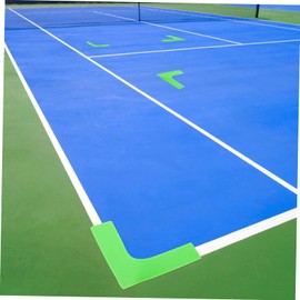 Kisangel Slip Tennis Court Markers 4 Pack Sports Stickers Ground Line Labels PVC Bright for
