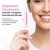 Annauiy I-Shaped Interdental Brushes, Standard, Pack of 40, Reusable, 0.7