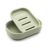 UVIVIU Plastic Soap Dish, Container, Keeps Soap Dry,Easy Cleaning,Drain,Light Green