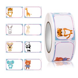 350 Pcs Name Tag Label Eco Friendly Bordered Stickers Odorless Label Stickers for Clothes Office School Presents Kitchen Food Bottles Folders