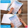 PATIKIL 10 Pack L-Shaped Folders, A5 Plastic Files Project Pocket,