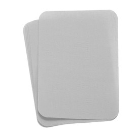 MECCANIXITY 6 Pcs Iron on Patches Fabric Repair Patch 4"x3" Patches for Clothes Iron on Patches for Jeans, Bags, Sofa,Tent Light Gray