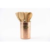 Mud Pie 4585047 Copper Kitchen Utensil Caddy 7 x 5