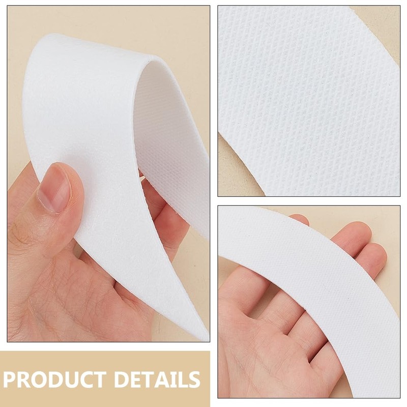 BENECREAT 16Pcs White Brim Hat Brim Stiffeners, Cap Visor Insert