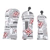 4Pcs UK Flag Print Golf Club Head Cover PU Golf