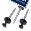 Black Smart Seal Onduline Universal Corrugated Roofing Sheet Screws (100)