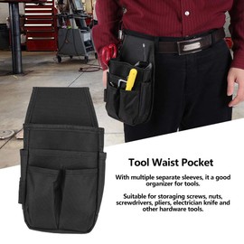 Candeon Tool Belt Pocket Pouch - Electrician Tool Waist Bag Belt Multifunctional Organizer Electric Drill Tool Bag Waist Belt Storage Holder for Home Garden Tools Supplies Electricians Men Gift