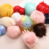 M METERXITY 1-Pack Faux Fur Pom Poms, 4.7 Inch/ 12